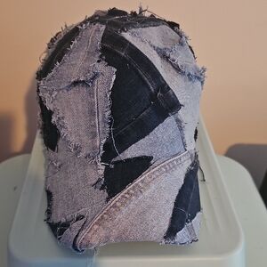Patchwork Denim Cap